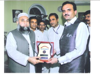 Chairman HF with Chief Minister KPK Mr. Ameer Haider Khan Hoti at CM office