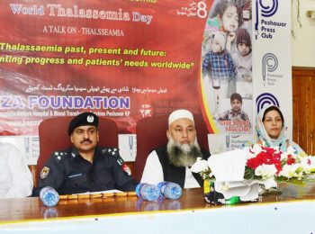 Chief Guest Mr. Qazi Jameel ur Rehman CCPO (Police Chief) on the eve of World Thalassaemia Day-2018