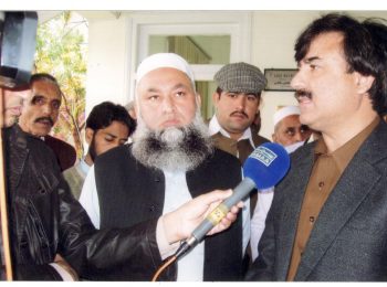 PTI leader and Provincial Minister Health Shaukat Yousafzay vis