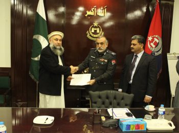 Receving of Donation cheque from IGP-KP